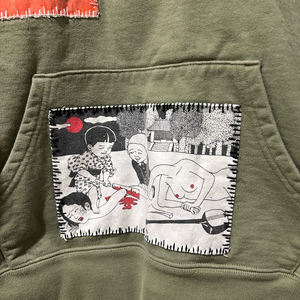 Supreme x Toshio Saeki Hooded Sweatshirt Sz Small - Picture 2 of 9
